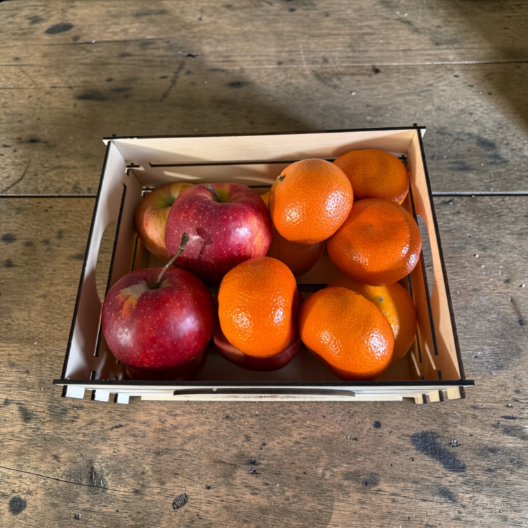 Fresh fruits – Dřevěná bedýnka
