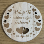 Miluji Tě - Podložka pod svíčku