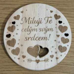 Miluji Tě - Podložka pod svíčku