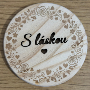 S láskou - Podložka pod svíčku